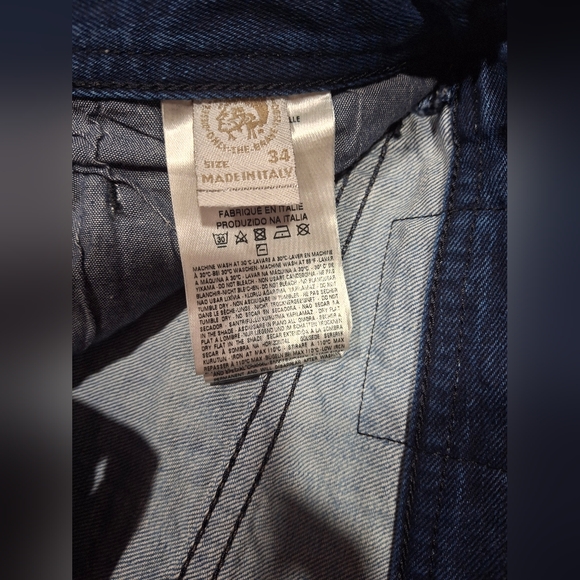 Diesel Industry Men's Relaxed Fit Blue Jeans.size 34 - Picture 7 of 10